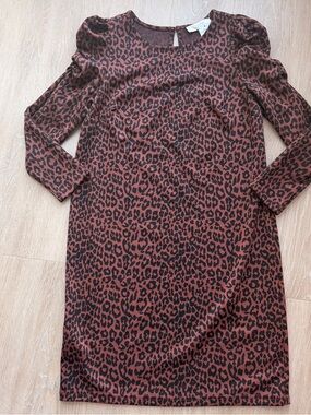 NWT loft cheetah print dress